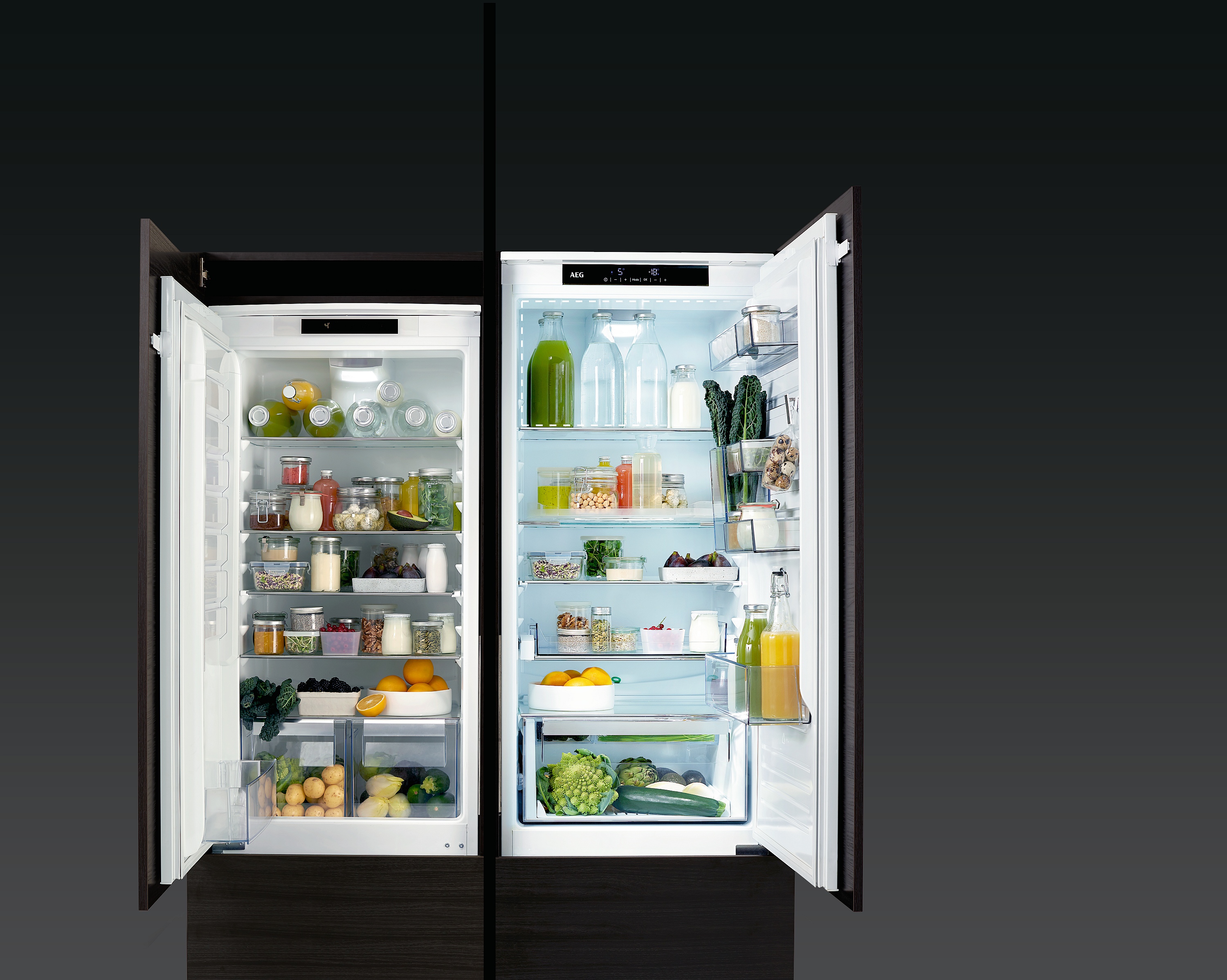 AEG MultiSpace für mehr Platz im Kühlschrank. 