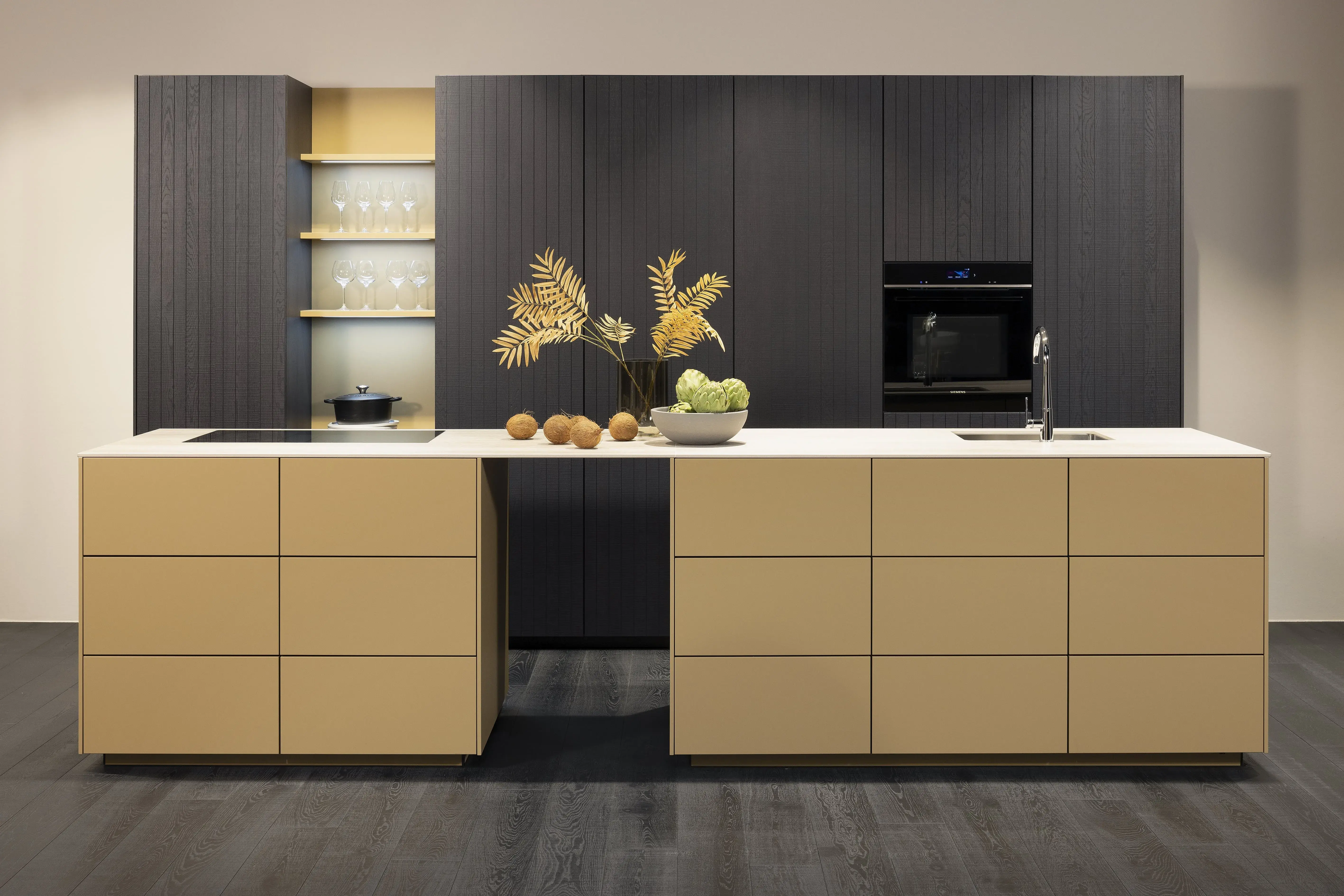 NOLTE Caramel softmatt mit Chalet Eiche Mokka